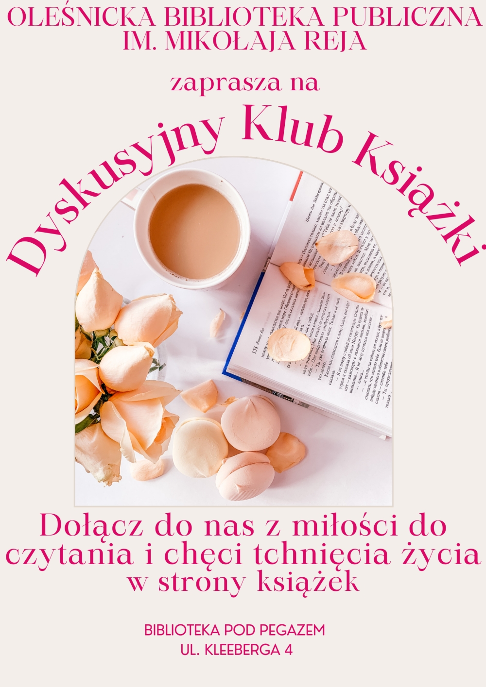 Plakat promujący udział w spotkaniach DKK dla młodzieży