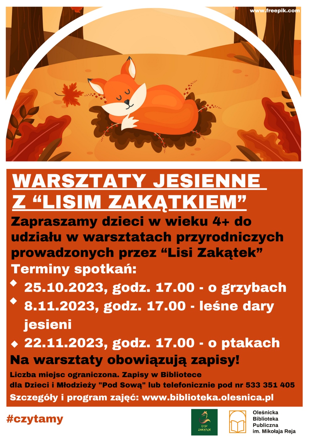 Plakat promujący warsztaty z 