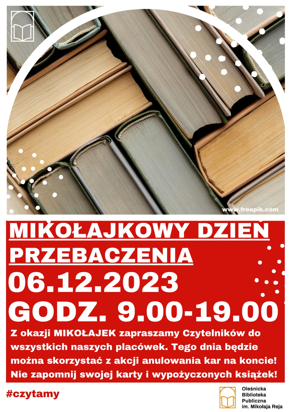 Plakat promujący mikołajkowy Dzień Przebaczenia