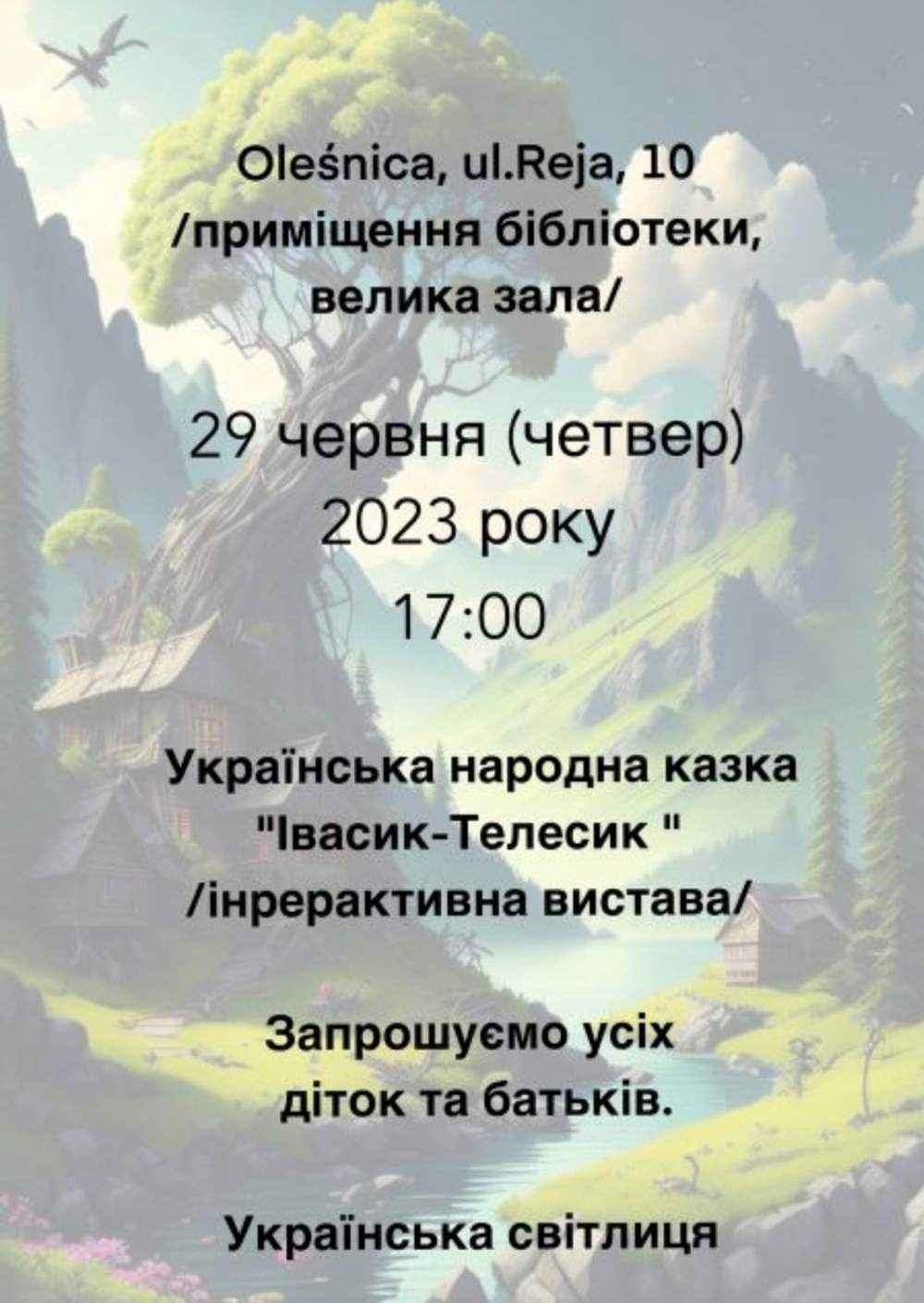 Plakat organizatorów wydarzenia 