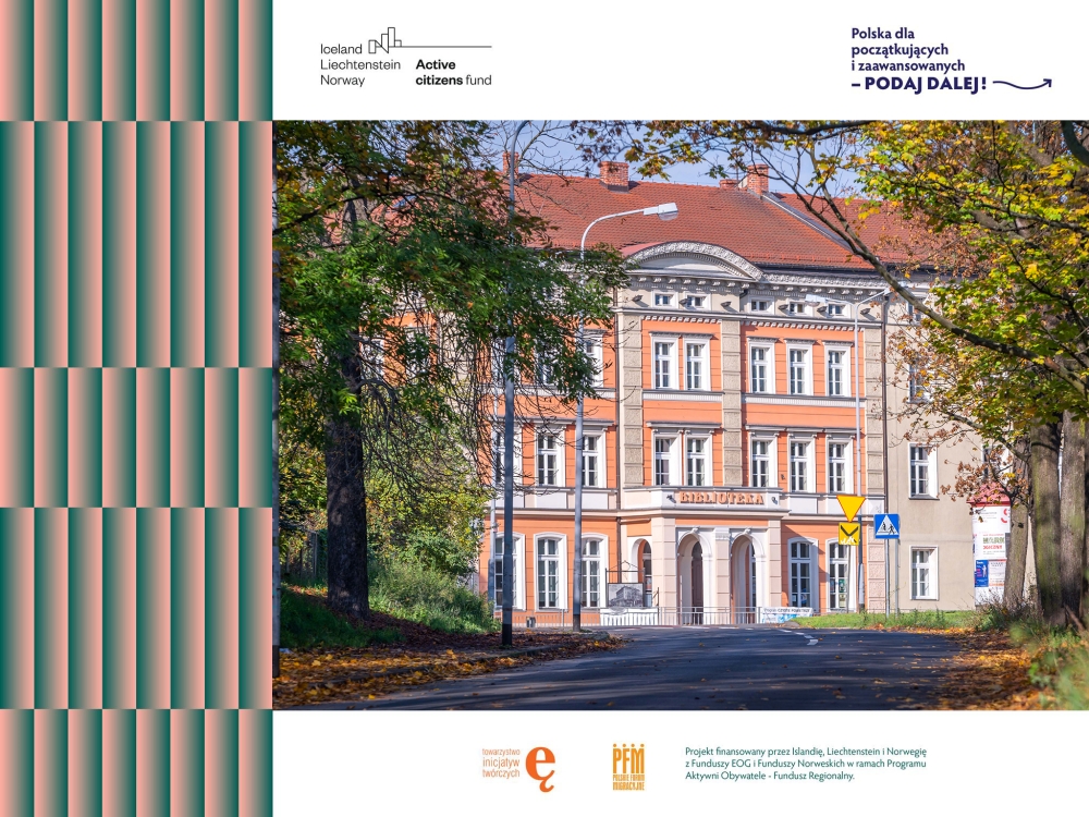 Grafika promująca udział biblioteki w projekcie 