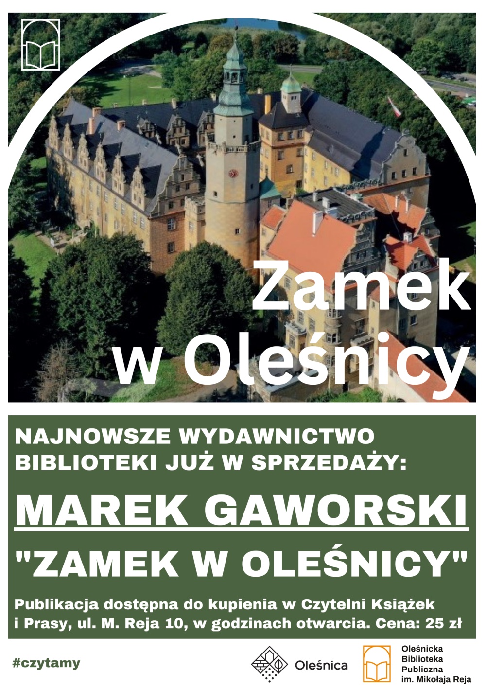 Plakat promujący nowe wydawnictwo biblioteki 