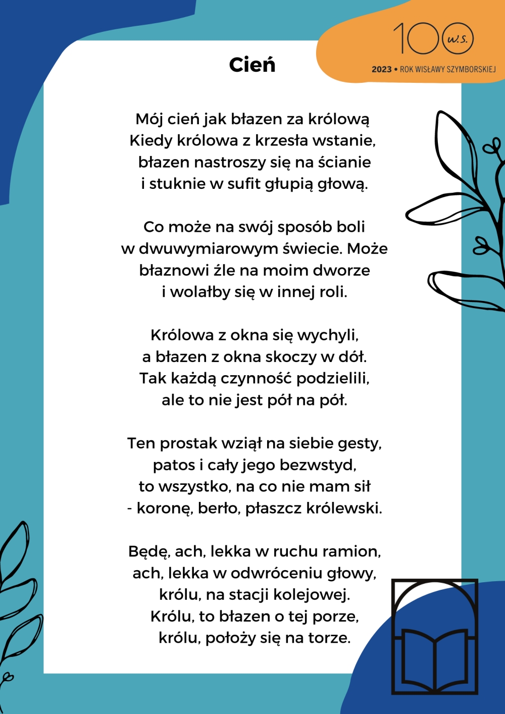 Wiersz "Cień" Wisławy Szymborskiej