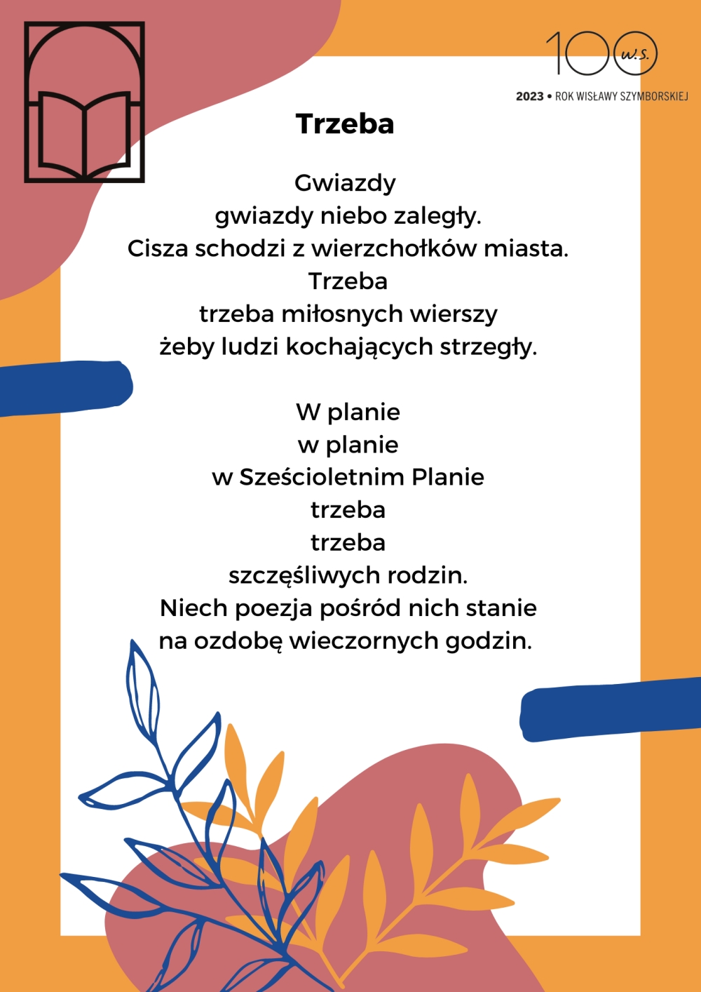 Wiersz Wisławy Szymborskiej 