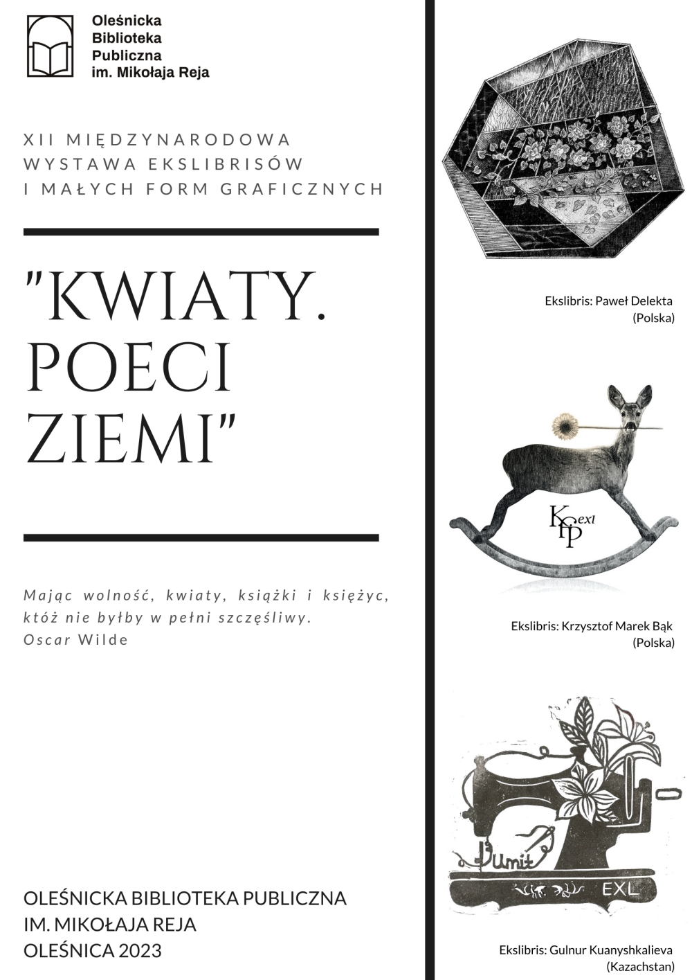 Plakat promujący dwunasta edycję wystawy