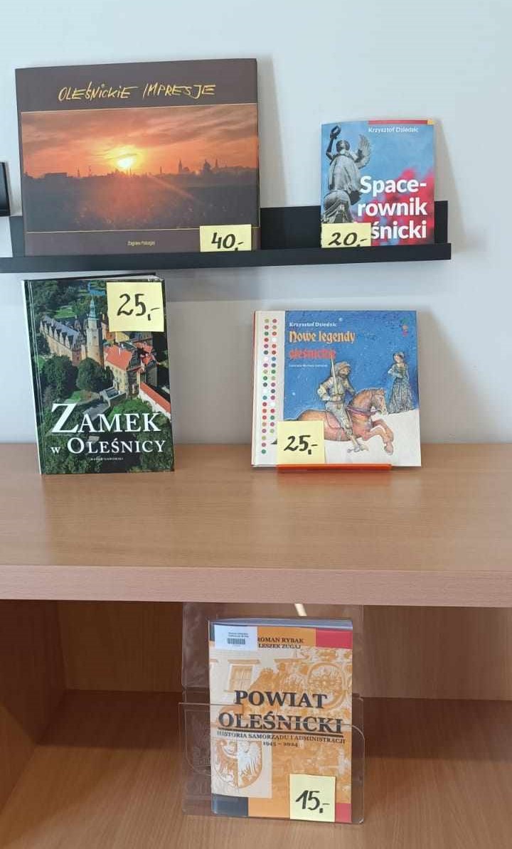 Wydawnictwa Oleśnickiej Biblioteki Publicznej dostępne w Czytelni