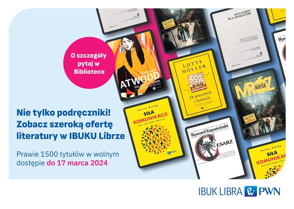 Plakat promujący akcję IBUK Libra