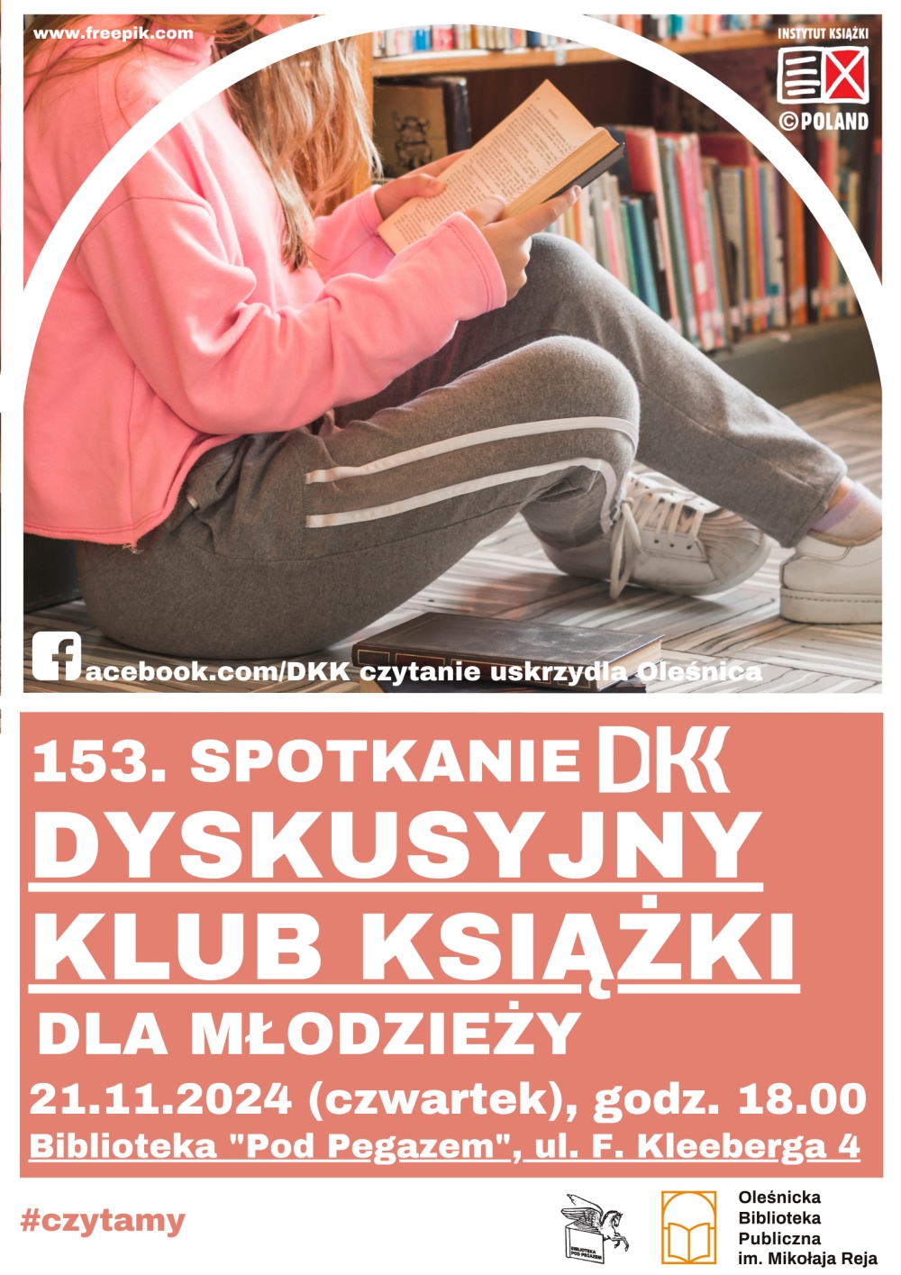 Plakat promujący spotkanie DKK dla Młodzieży