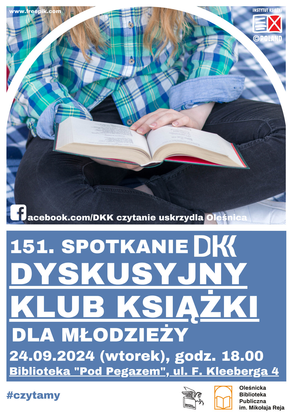 Plakat promujący spotkanie DKK dla Młodzieży
