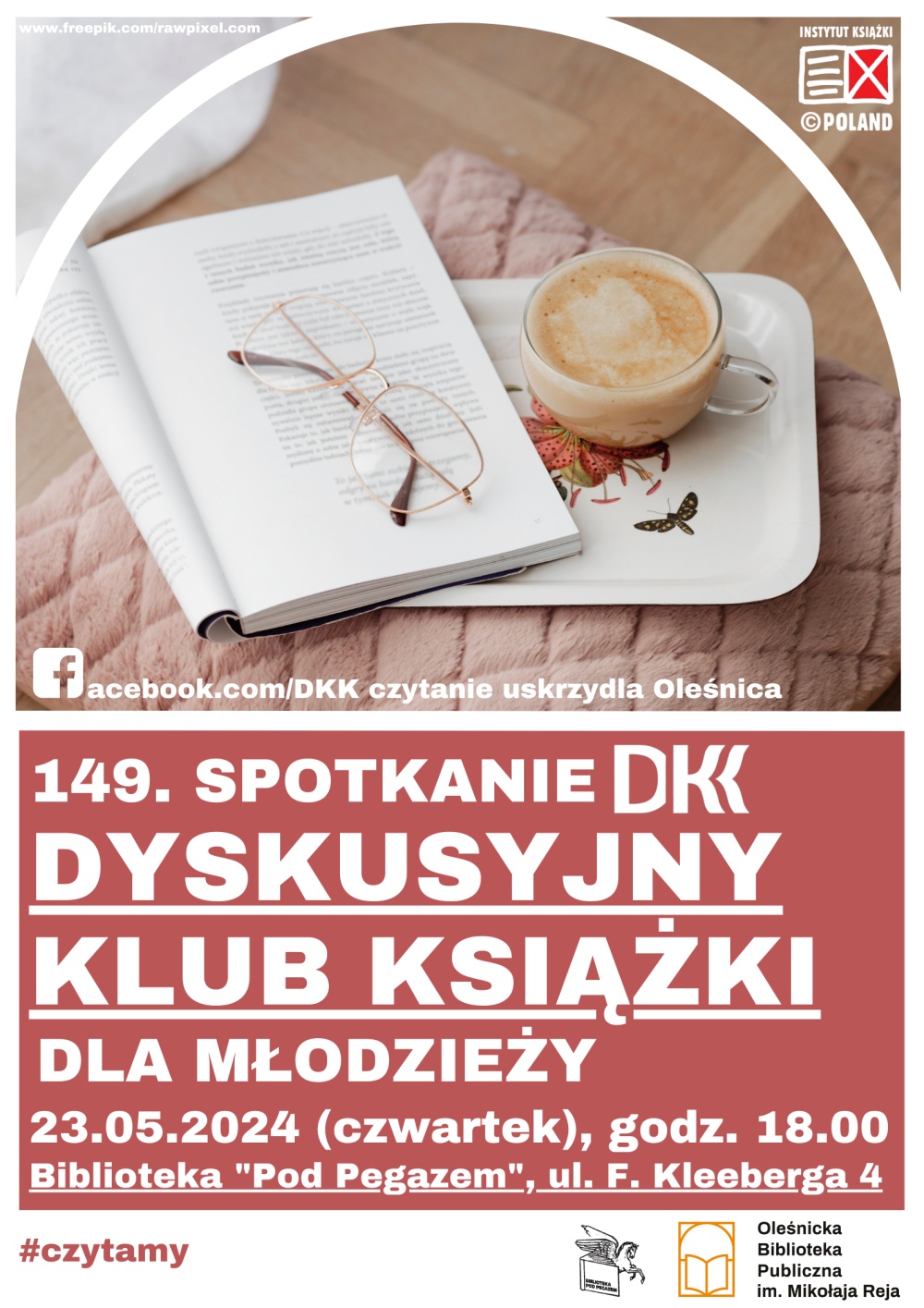 Plakat promujący spotkanie DKK dla Młodzieży