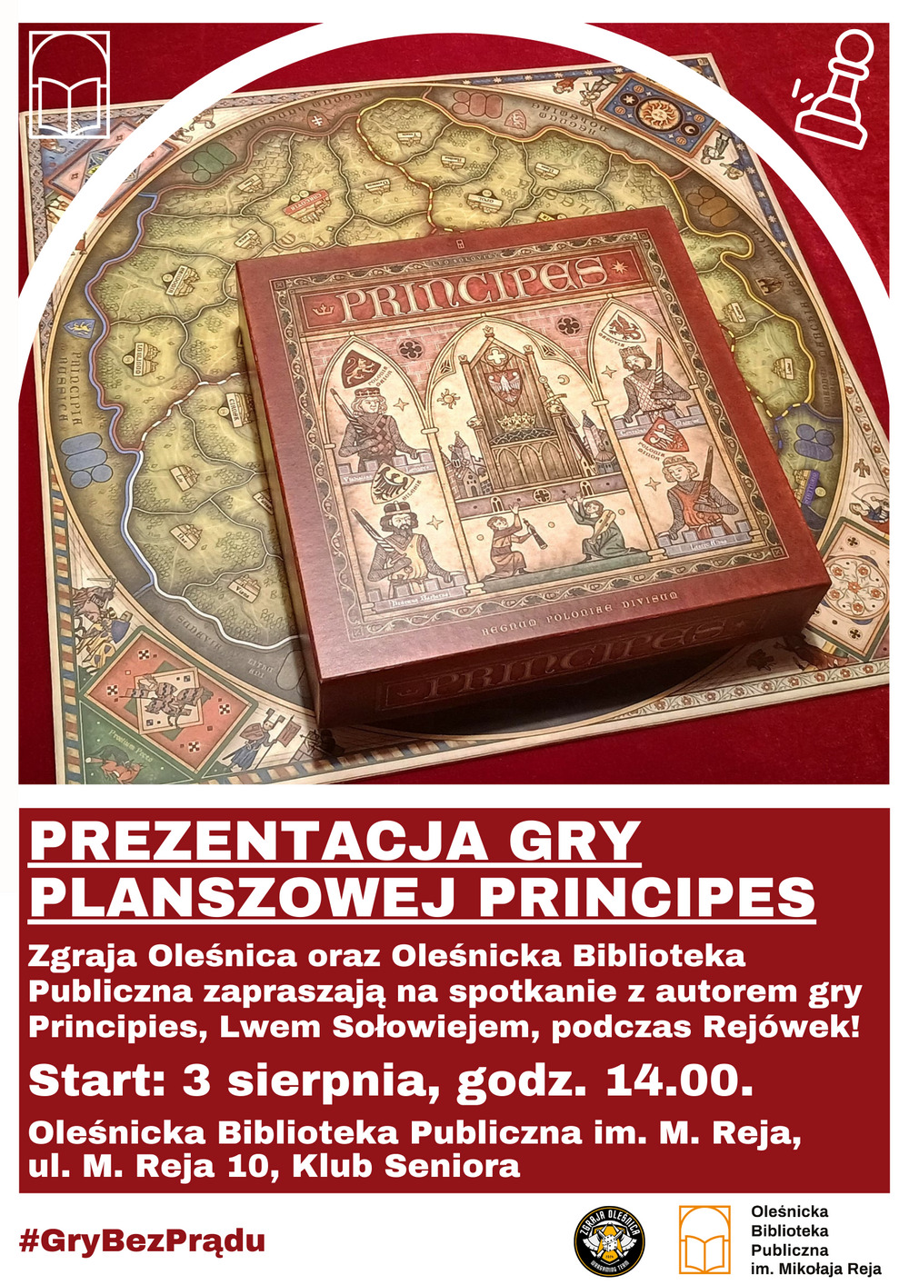 Plakat promujący prezentację gry ?Principes"