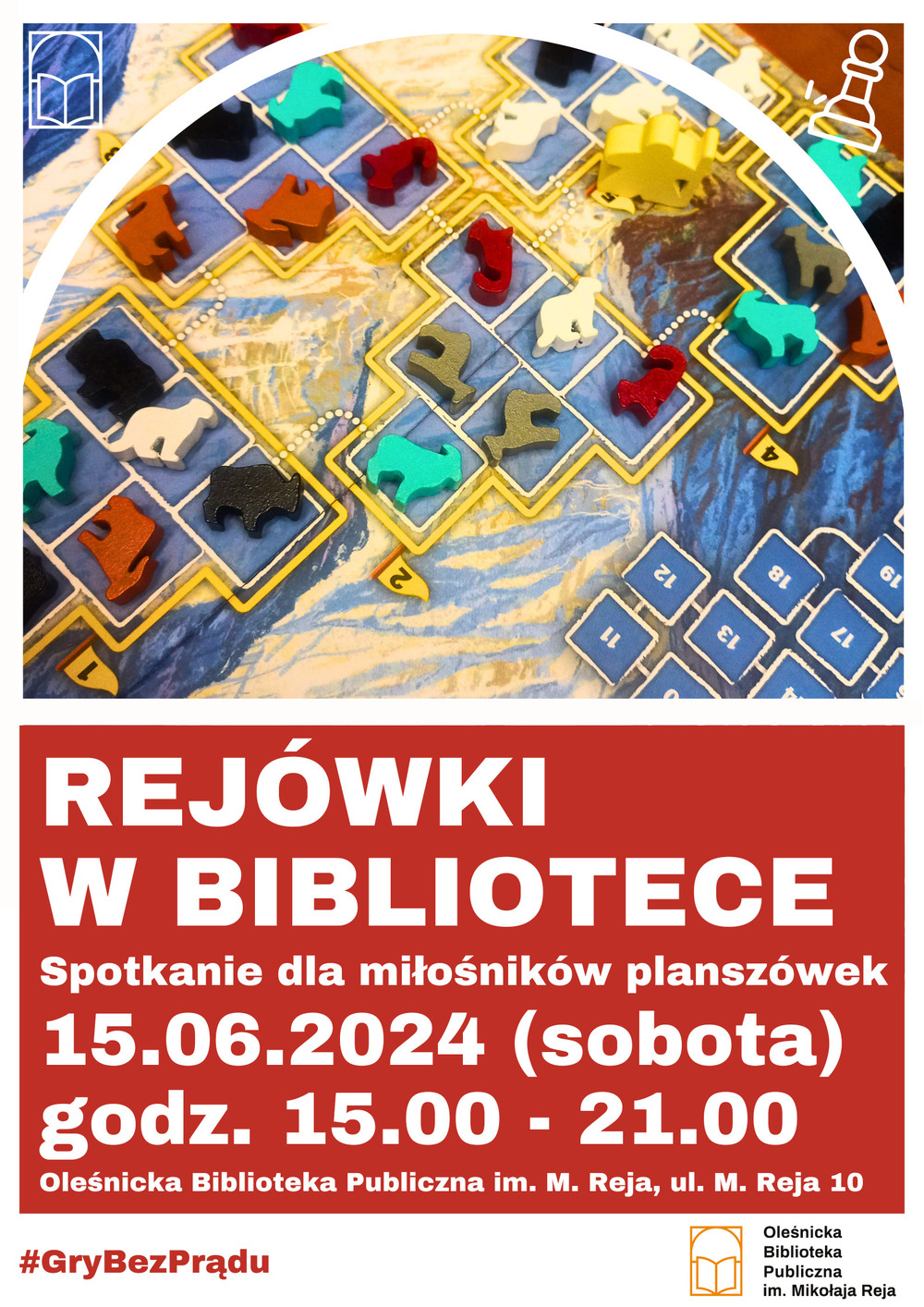 Plakat promujący czerwcowe "Rejówki"