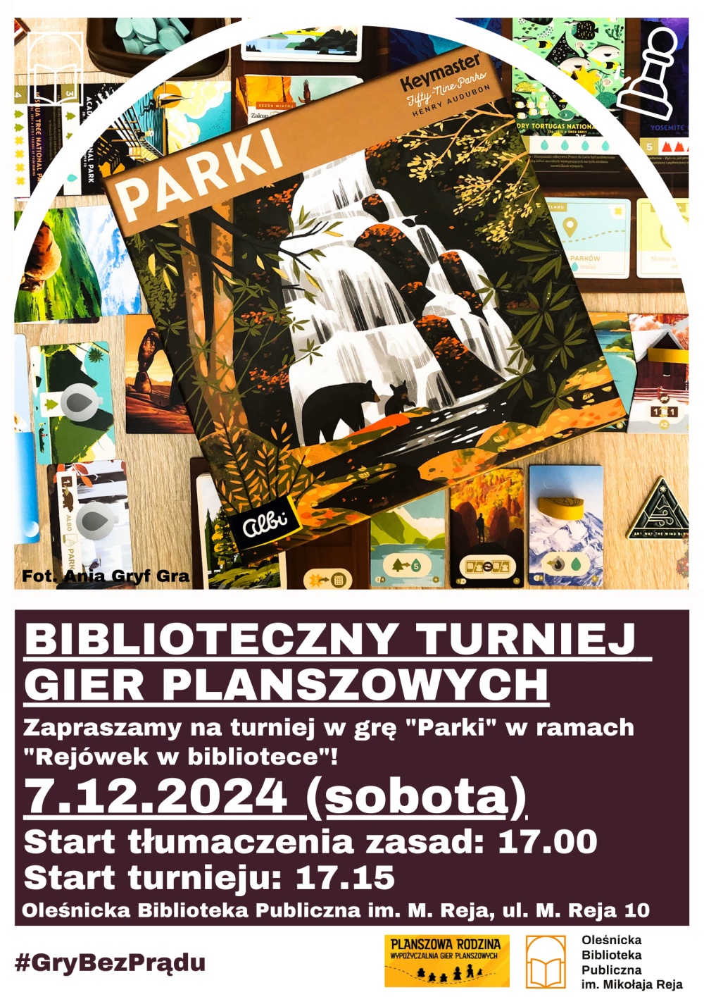 Plakat promujący turniej gry 