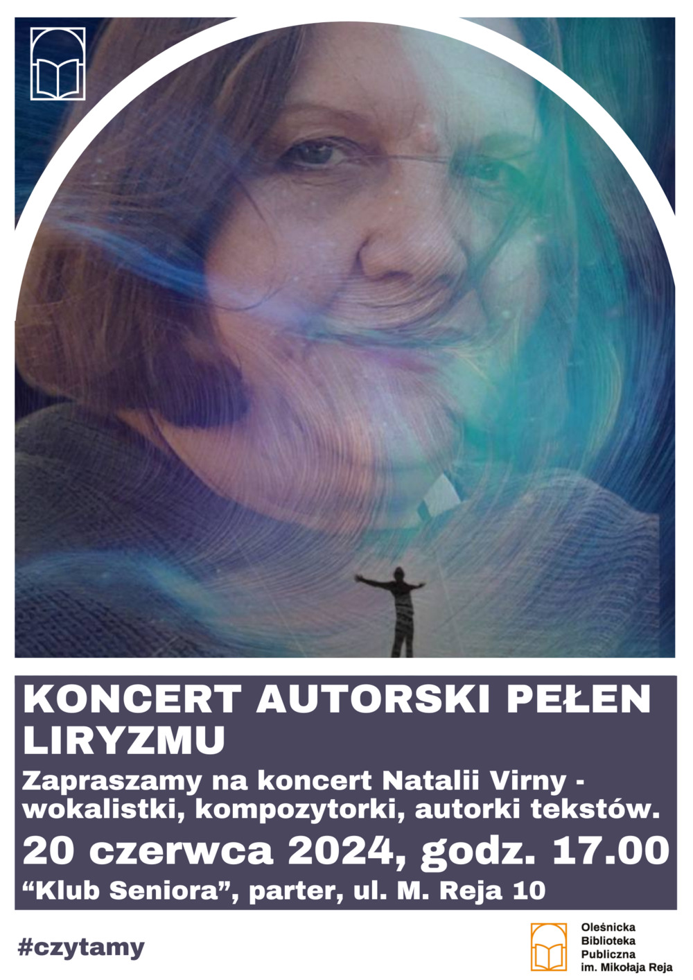 Plakat promujący koncert Natalii Virny