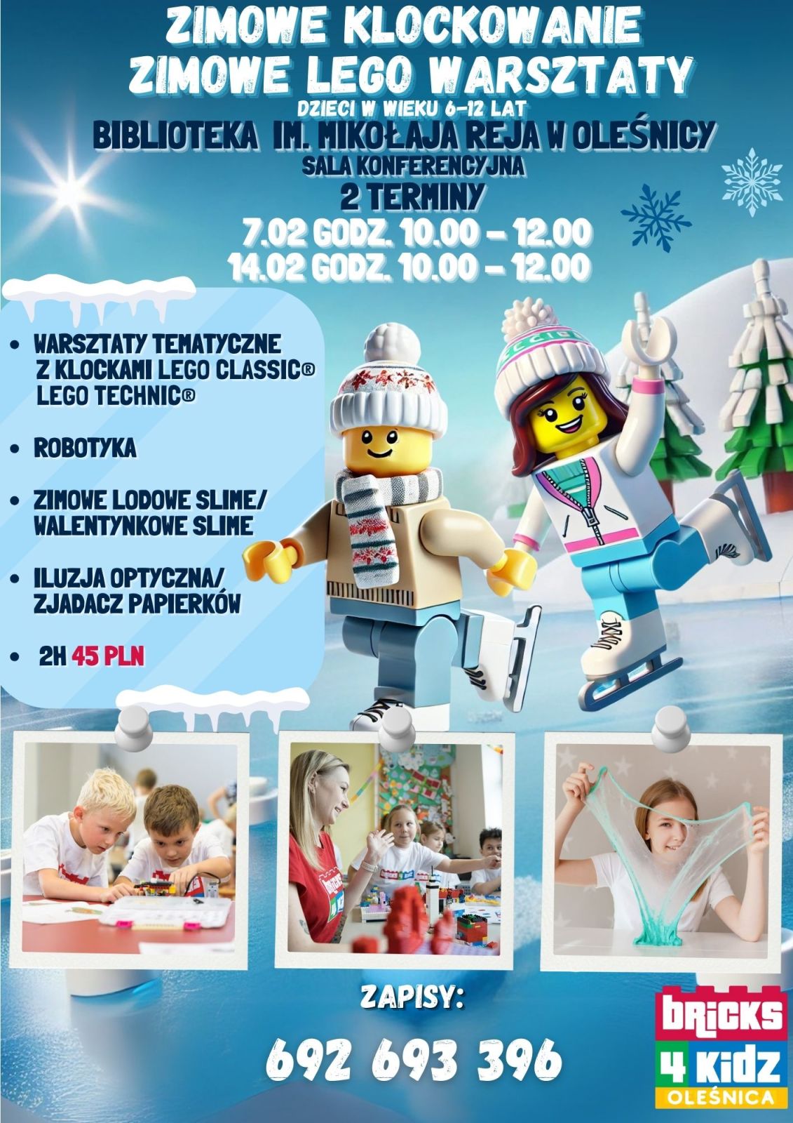 Plakat promujący zajęcia organizowane przez Bricks4Kids Plakat promujący zajęcia organizowane przez Bricks4Kids