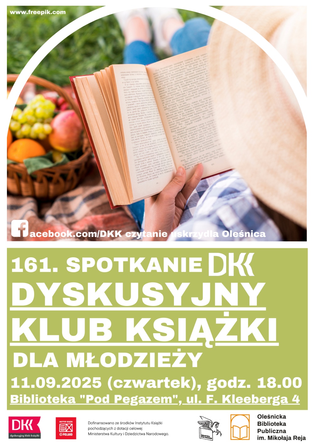 Plakat promujący spotkanie DKK dla Młodzieży