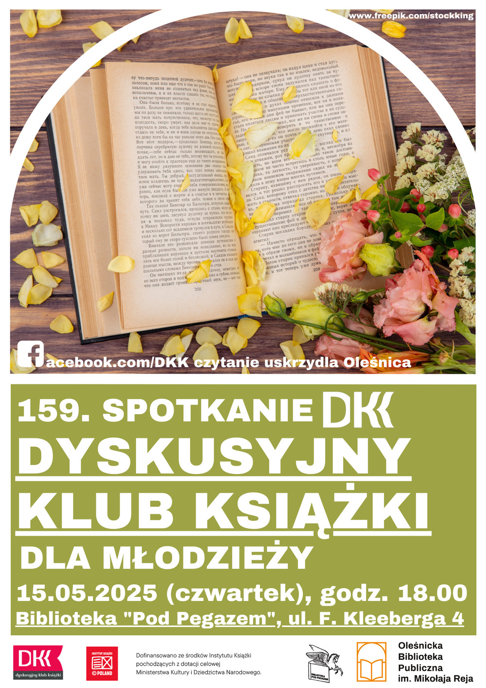 Plakat promujący spotkanie DKK dla Młodzieży