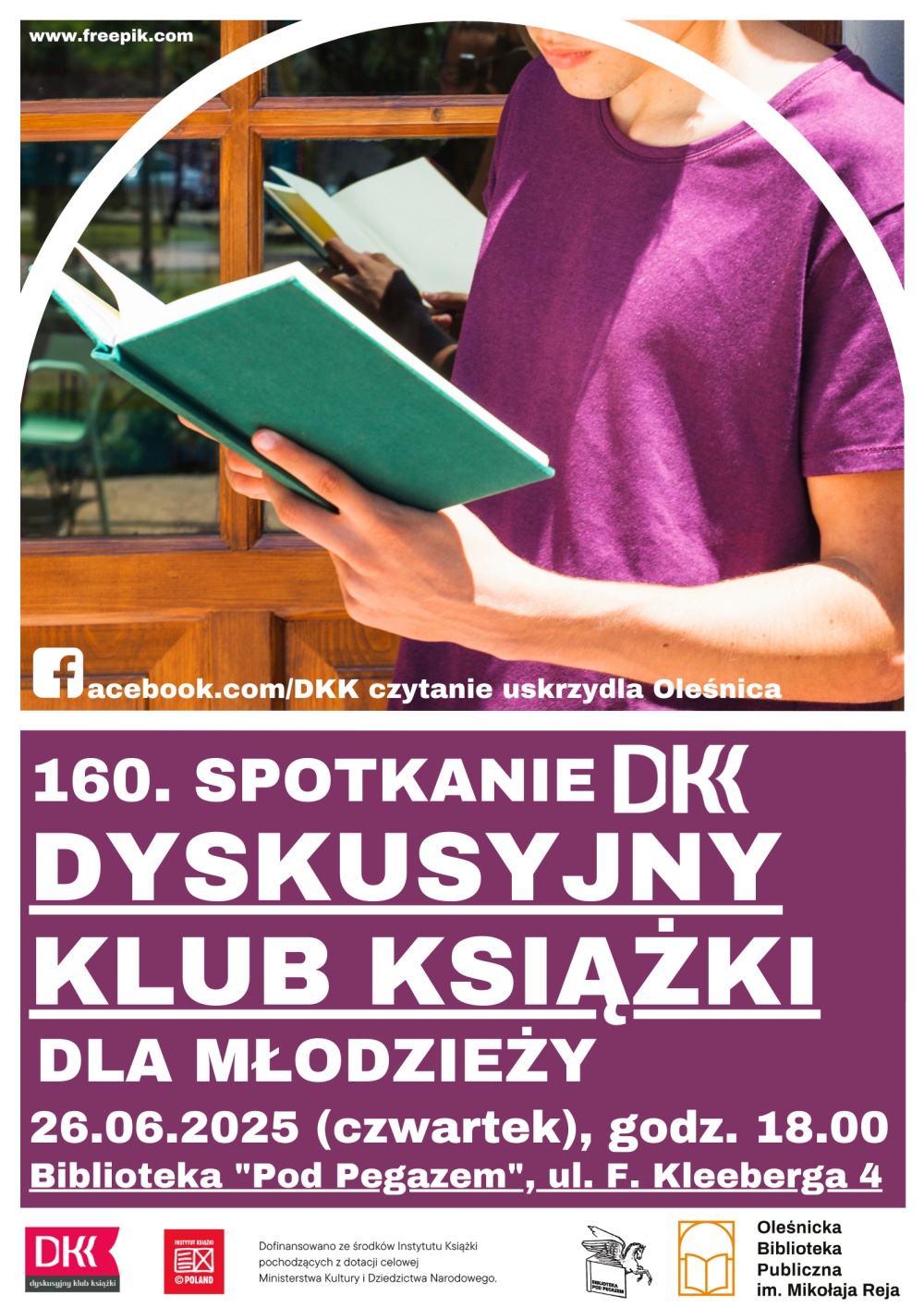 Plakat promujący DKK dla Młodzieży w czerwcu 2025