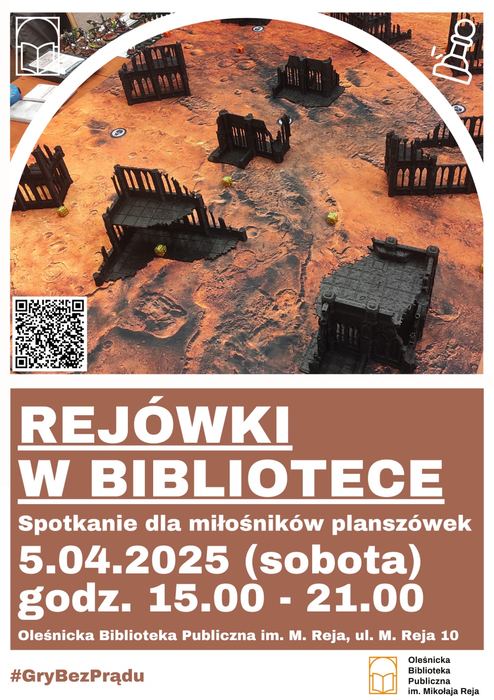 Plakat promujący spotkanie Rejówek