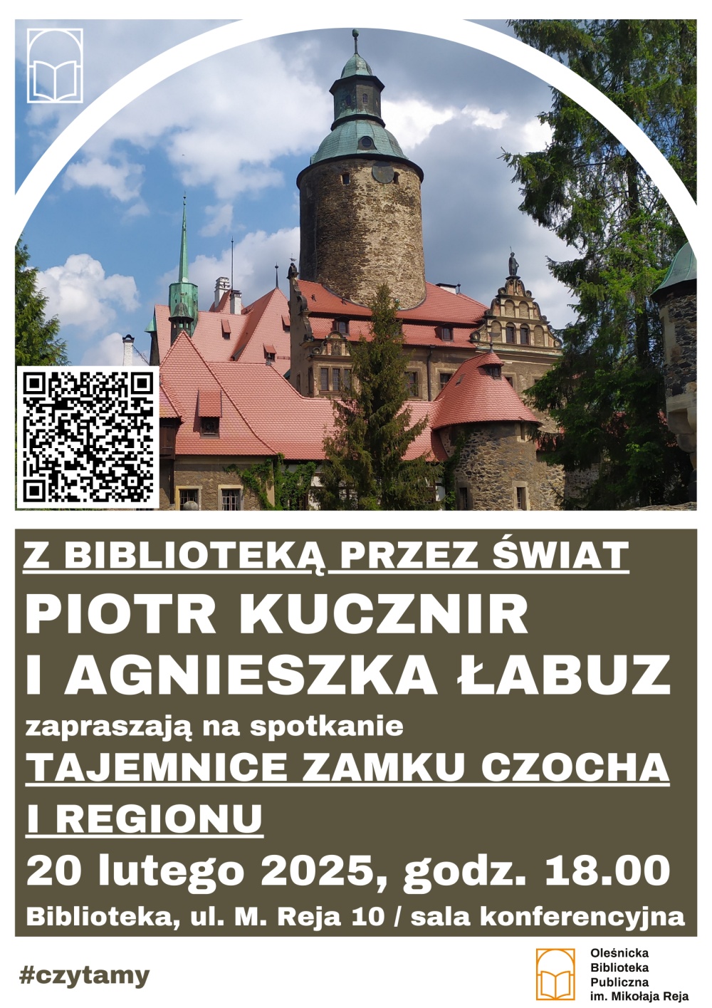 Plakat promujący spotkanie o Zamku Czocha Plakat promujący spotkanie o Zamku Czocha