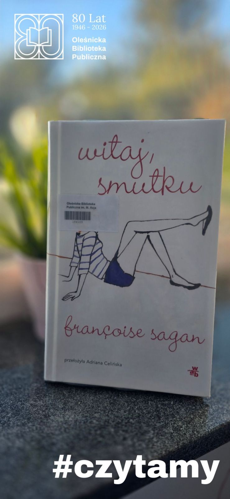 Okładka książki "Witaj, smutku" Francoisa Sagana