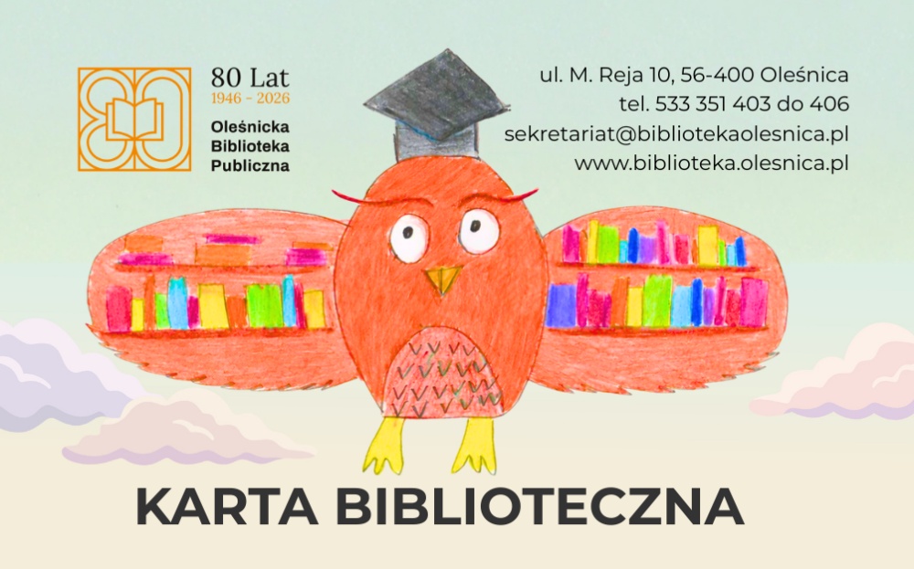 Projekt jubileuszowej karty bibliotecznej