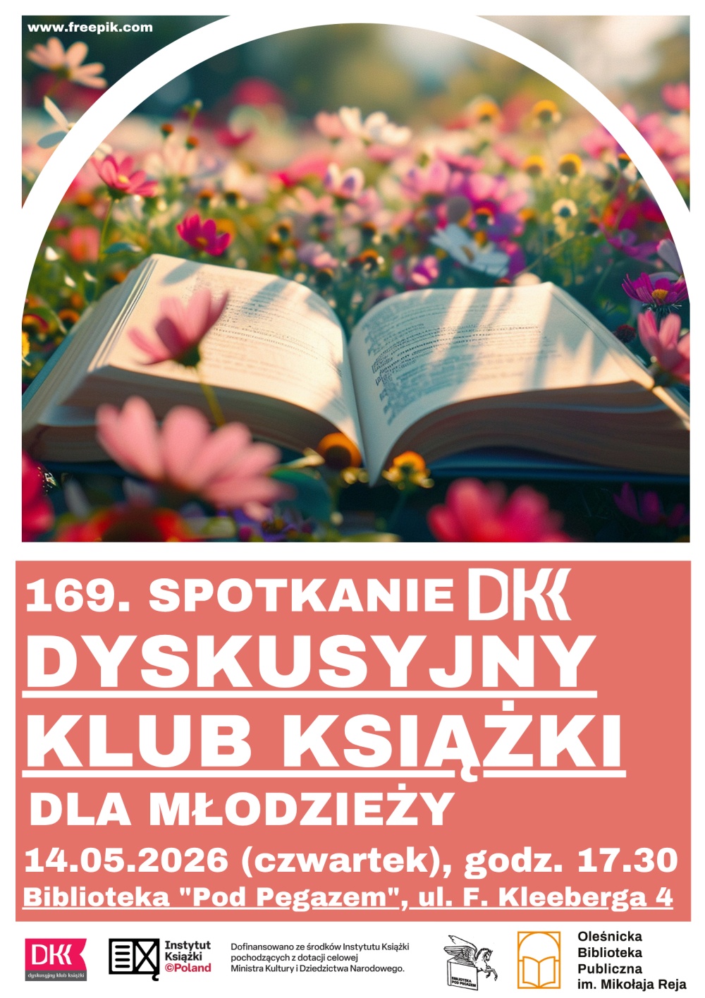 Plakat promujący spotkanie DKK dla Młodzieży