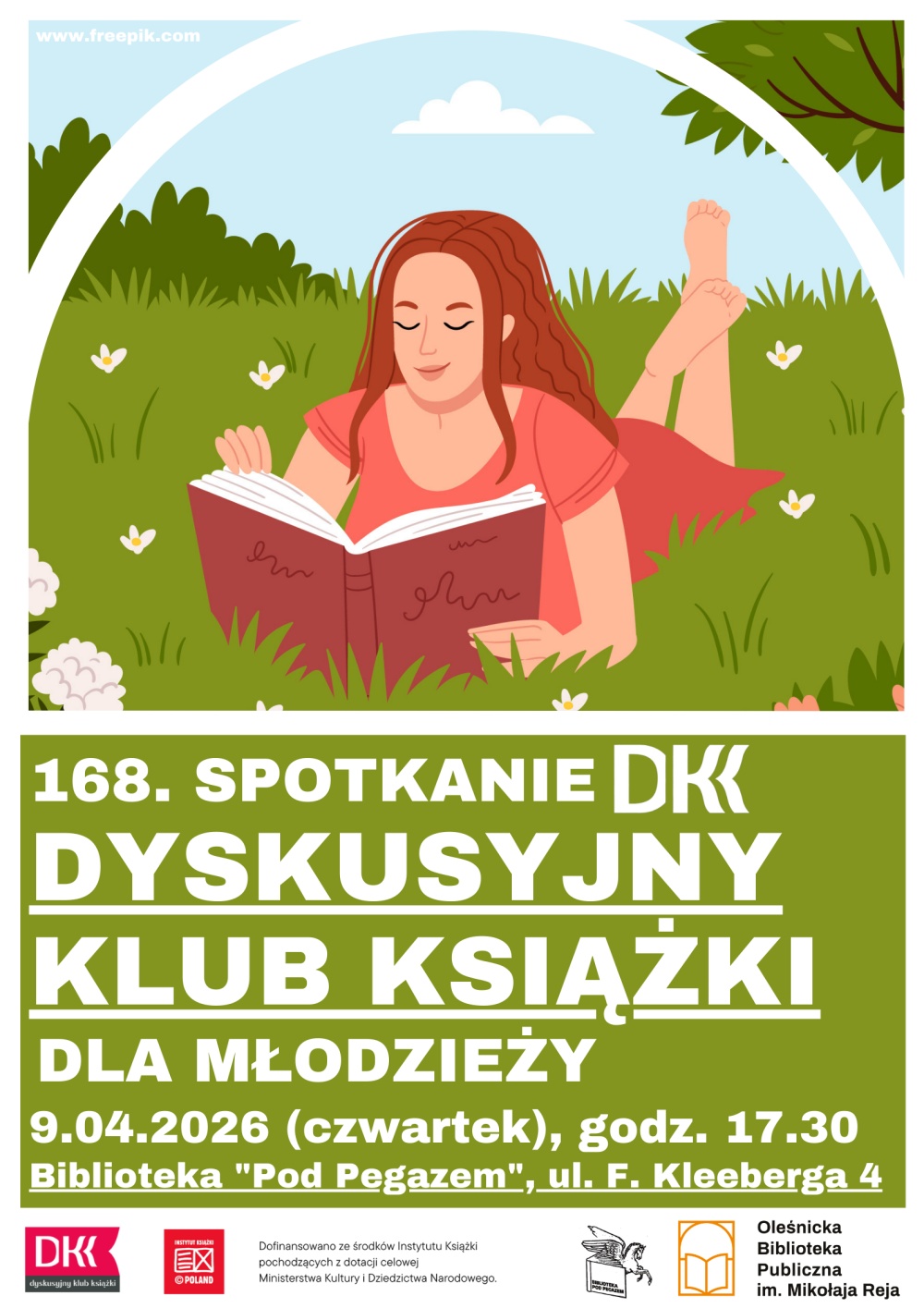 Plakat promujący 168. spotkanie DKK dla Młodzieży