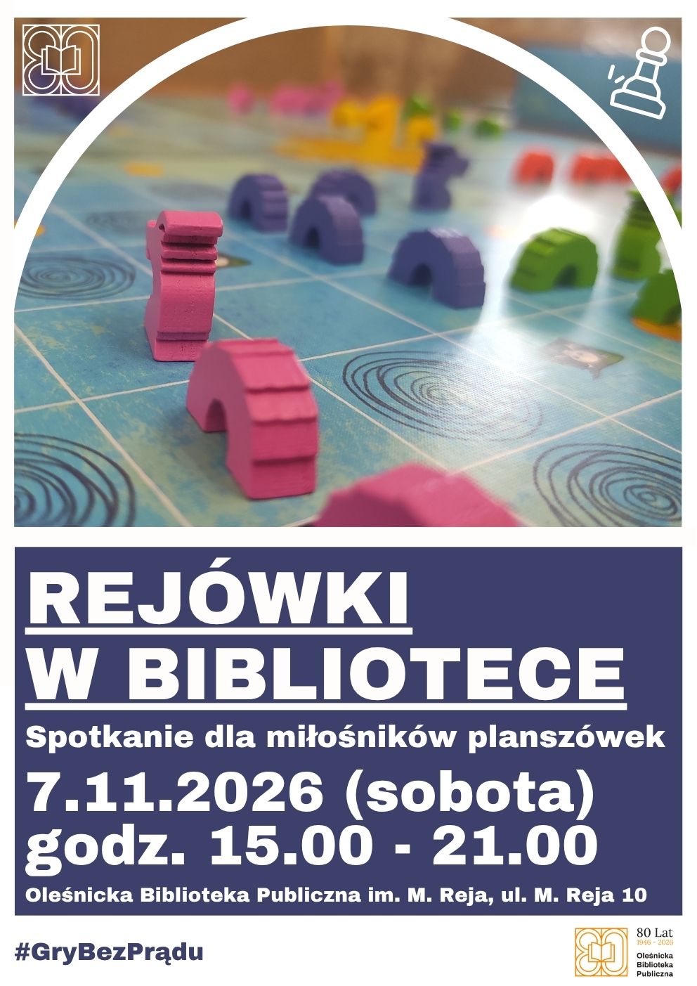 Plakat promujący spotkanie "Rejówek". Informacje z plakatu znajdują się w tekście artykułu. Plakat promujący spotkanie "Rejówek". Informacje z plakatu znajdują się w tekście artykułu.