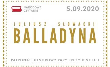 ZAPOWIEDŹ - "BALLADYNA" | NARODOWE CZYTANIE 2020