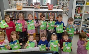 Lekcja biblioteczna dla grupy „Puchatki” z Przedszkola Nr 4
