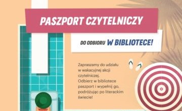 Zapraszamy do udziału w V edycji zabawy "Wakacyjny Paszport Czytelniczy"