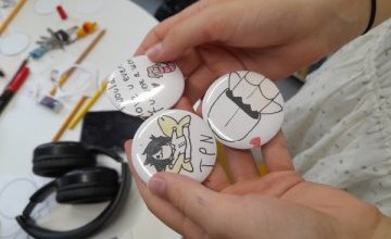 Warsztaty tworzenia przypinek w Bibliotece "Pod Sową"!