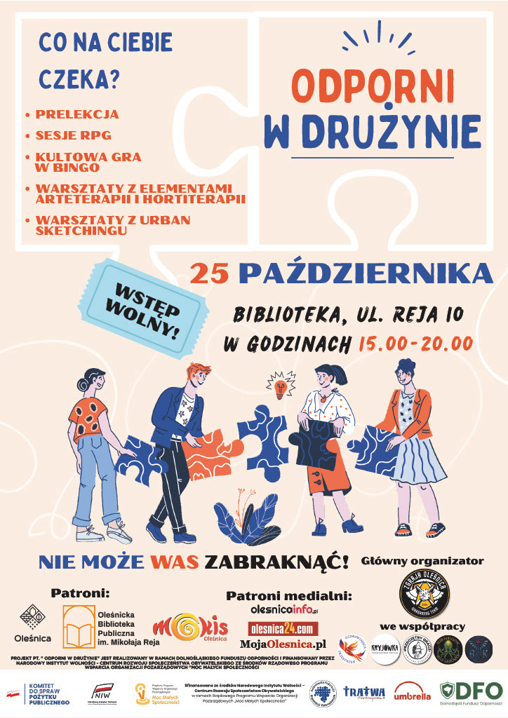 Plakat Odporni w drużynie