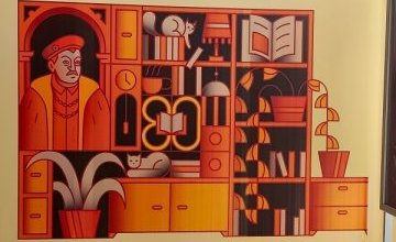 Nowy mural w holu biblioteki!