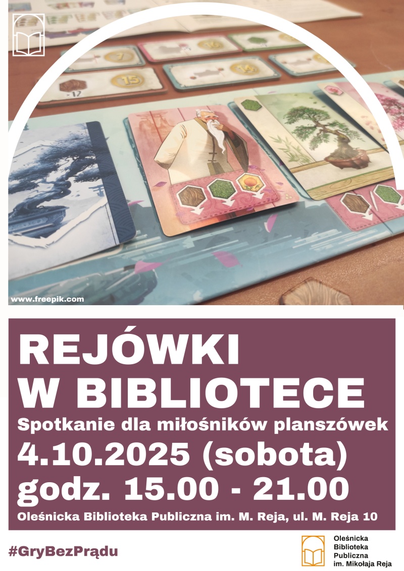 Plakat informujący o październikowych Rej&oacute;wkach