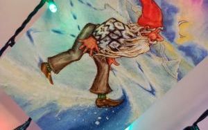 Kartki świąteczne nadesłane z Islandii do Oleśnicy w ramach projektu "Listy do Mikołaja Reja"