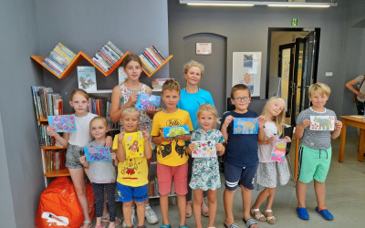 Fotorelacja z zajęć wakacyjnych w Bibliotece dla Dzieci i Młodzieży "Pod Sową" 