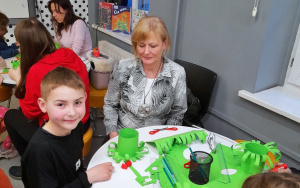 Uczestnicy zajęć w ramach Klubu Książkowych Jeżyków