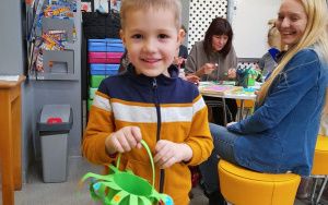 Uczestnicy zajęć w ramach Klubu Książkowych Jeżyków