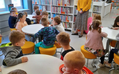 Fotorelacja z wizyty przedszkolaków w Bibliotece "Pod Sową"