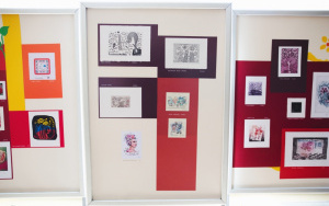 Plansza z XII Międzynarodowej Wystawy Ekslibrisów i Małych Form Graficznych Kwiaty. Poeci Ziemi