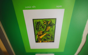 Plansza z XII Międzynarodowej Wystawy Ekslibrisów i Małych Form Graficznych Kwiaty. Poeci Ziemi