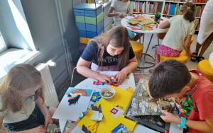 Uczestnicy zajęć w ramach akcji "Sowie lato"