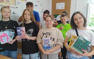 Uczestnicy lekcji bibliotecznej