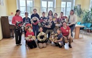 Uczestnicy zajęć w ramach współpracy ze społecznością ukraińską