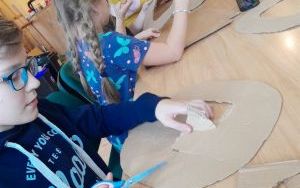 Uczestnicy zajęć w ramach współpracy ze społecznością ukraińską