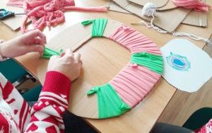 Uczestnicy zajęć w ramach współpracy ze społecznością ukraińską