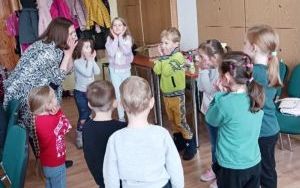 Uczestnicy zajęć w ramach współpracy ze społecznością ukraińską