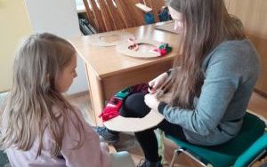 Uczestnicy zajęć w ramach współpracy ze społecznością ukraińską